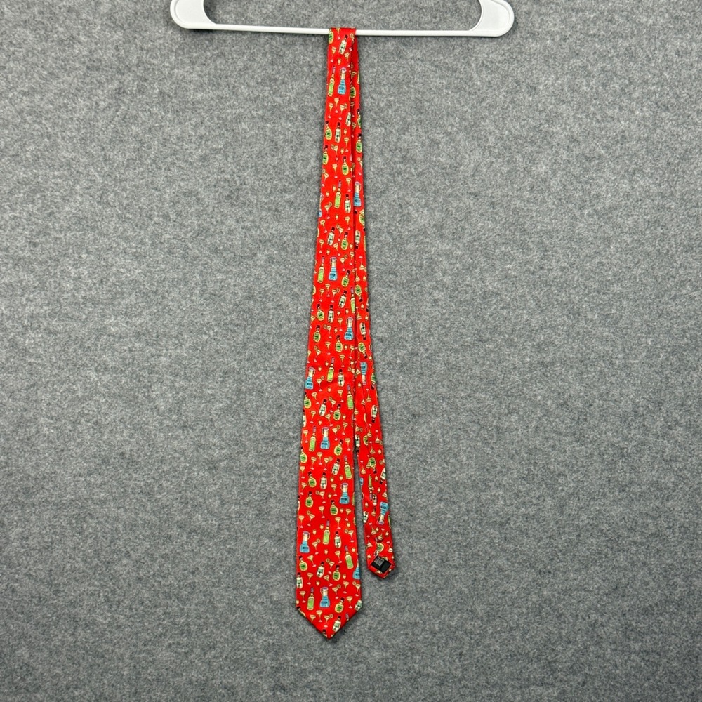 Cape Cod Neckwear‎ Mens Red Silk Margarita Tequila Cocktail Novelty Tie